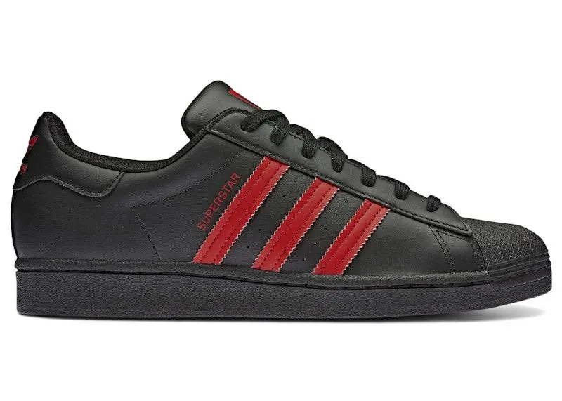 adidas Superstar Black Vivid Red (GZ3739)