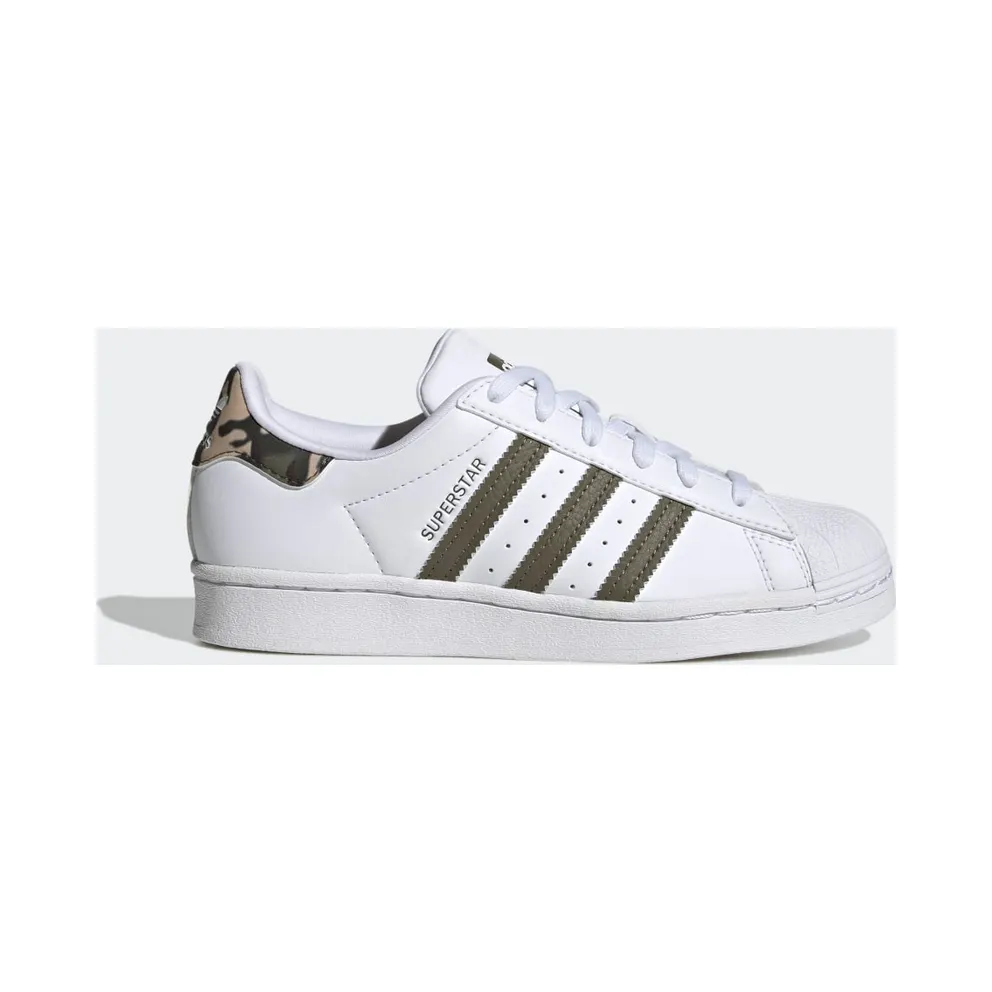 adidas Superstar Schuh Cloud White / Olive Strata / Cloud White (HQ4287)