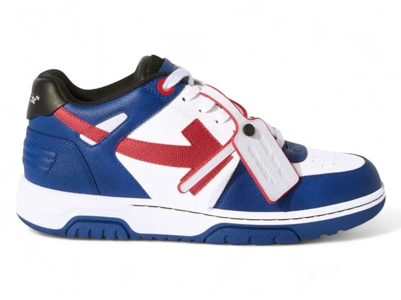 OFF-WHITE Out Of Office OOO Low Tops Blue Red (OMIA189F24LEA00D4525)