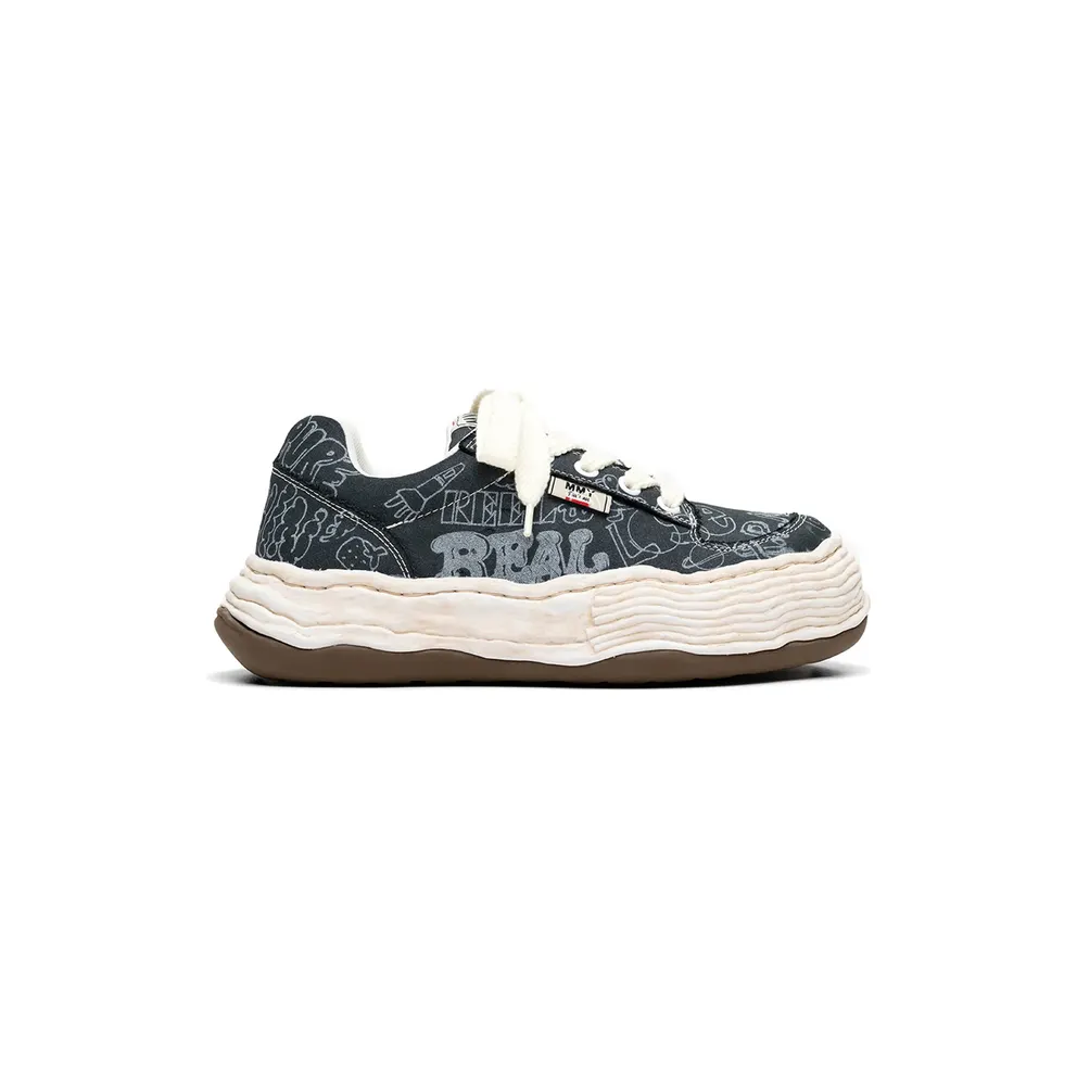 Maison Mihara Yasuhiro Oliver Graffiti-print “Blue/White” (A16FW705)