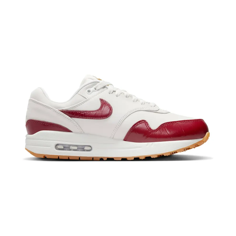 Nike Air Max 1 LX Sail/Sail/Gum Light Brown/Team Red (FJ3169-100)