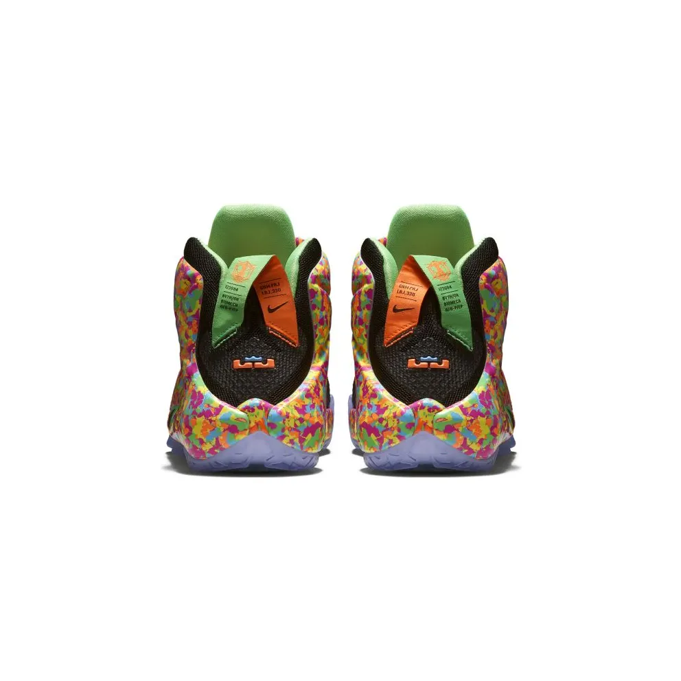Nike LeBron 12 Fruity Pebbles (GS) Black/Black-Multi-Color (685181-008)
