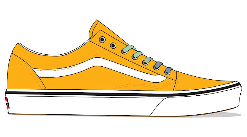 Vans ComfyCush Old Skool “Saffron-True White” (VN0A3WMA4BM)