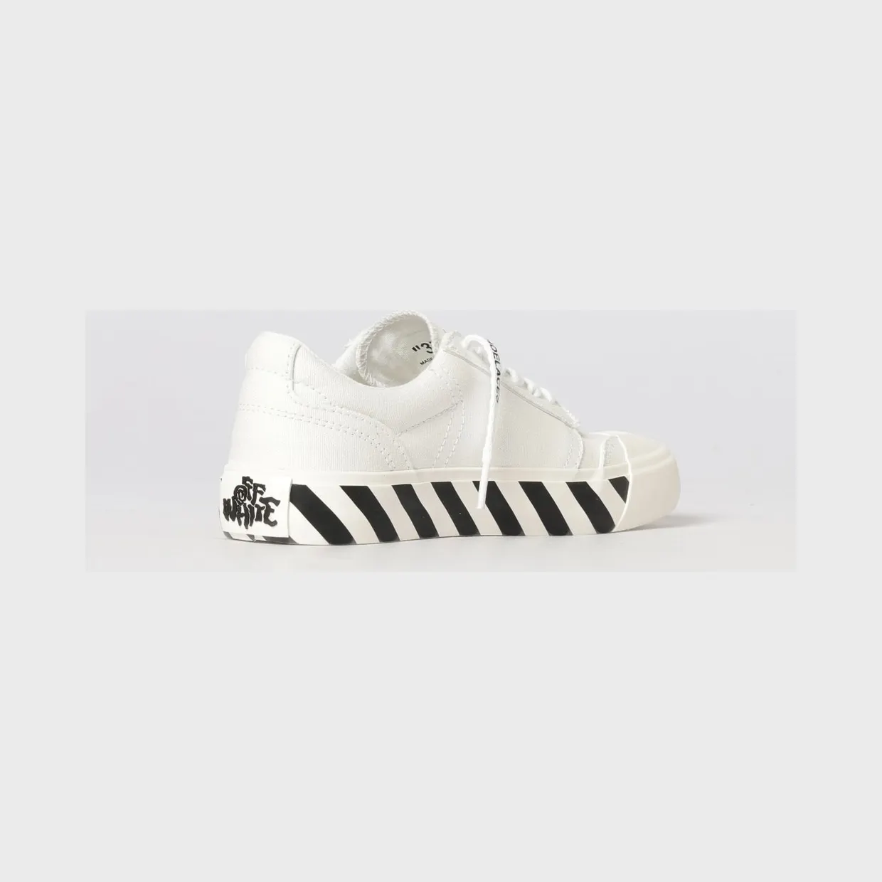 Off-White Vulcanized Cotton Canvas Sneakers White (OWIA28QC99FAB0010110) (2)