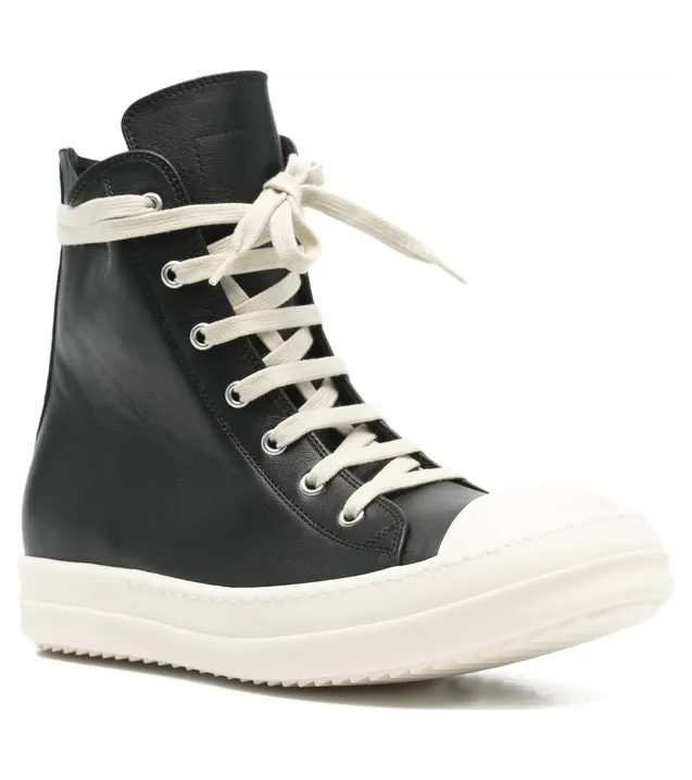 Rick Owens Lace-up Leather “Black” (RP01F6890 LCO 911) (3)