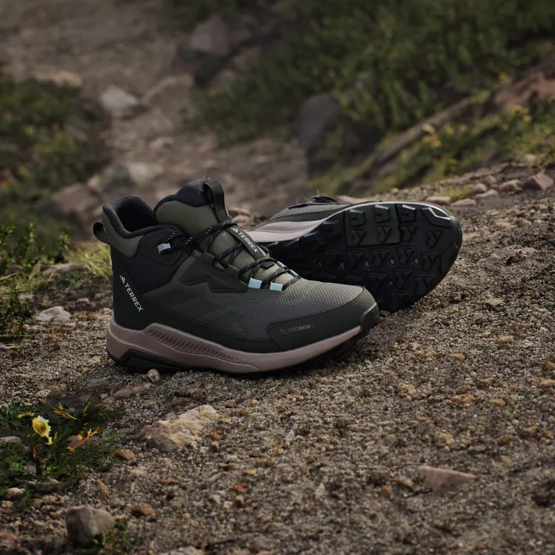 Adidas Terrex Anylander CLIMAWARM+ Hiking Shoes Olive Strata / Night Cargo / Semi Flash Aqua (JQ9951)