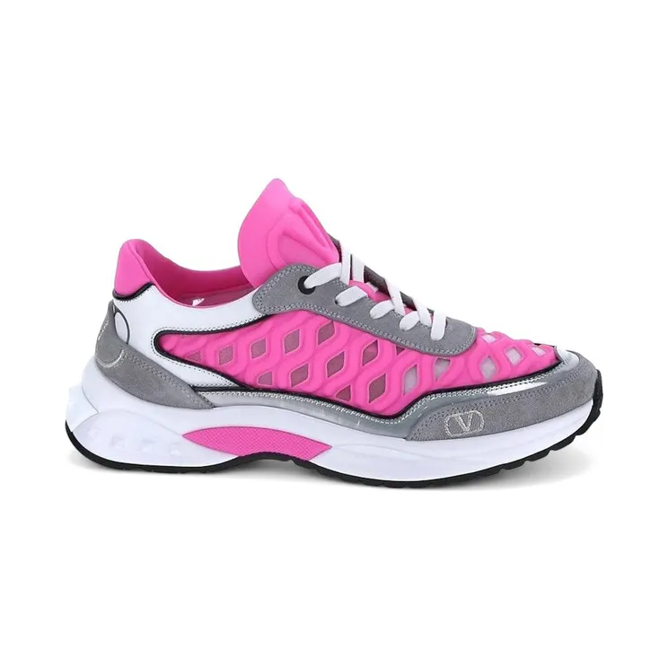 Valentino Garavani Ready Go Runner Grey Bright Pink (XW2S0EA5 DWA S14)