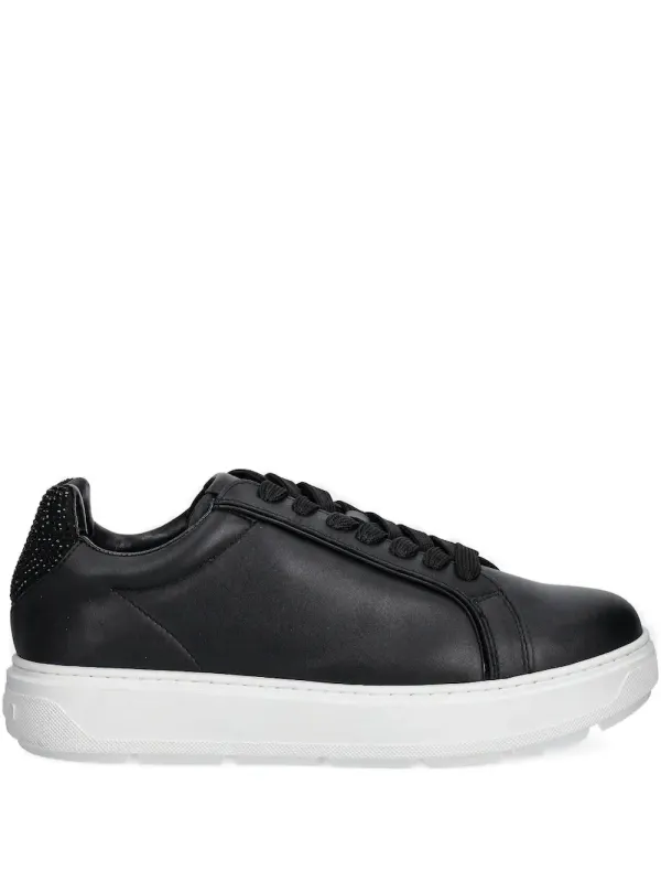 Love Moschino Verzierte Sneakers mit Schnürung – Schwarz (JA15184G1NIAC)