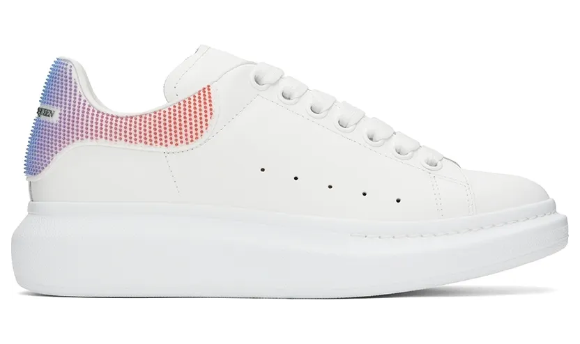 Alexander McQueen White & Multicolor Oversized Sneakers (711139WICG4)