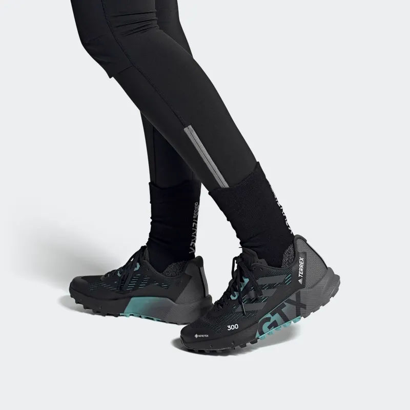 Adidas Terrex Agravic Flow 2.0 GORE-TEX Trail Running Core Black / Grey Six / Mint Ton (H03382)