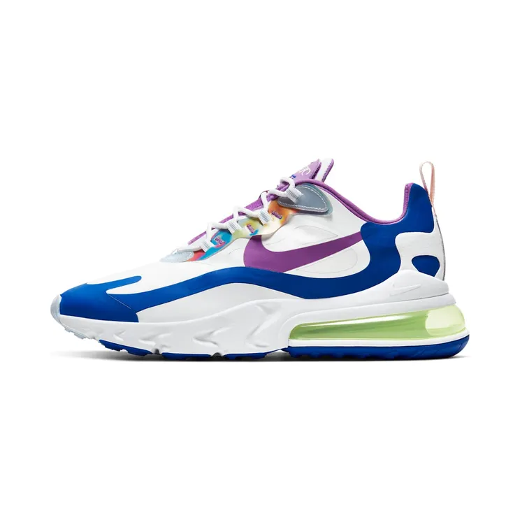 Nike Air Max 270 React Easter “White / Washed Coral / Hyper Blue / Purple Nebula” (CW0630-100)