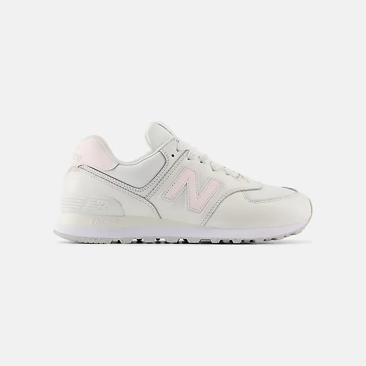 New Balance 574 Cream Leather Pink (WL574FJ2)