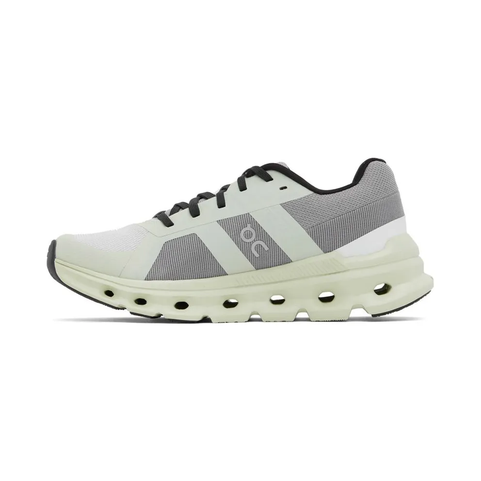 On Gray & Green Cloudrunner Low-Top (46.99019)
