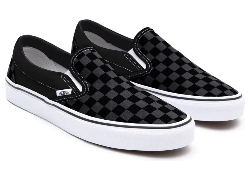 VANS Gepersonaliseerde Checkerboard Slip-on Grijs (VN0A3CST012)