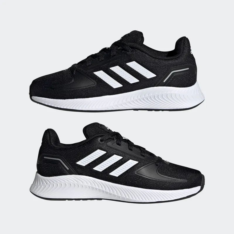 Adidas Runfalcon 2.0 Core Black / Cloud White / Silver Metallic (FY9495)