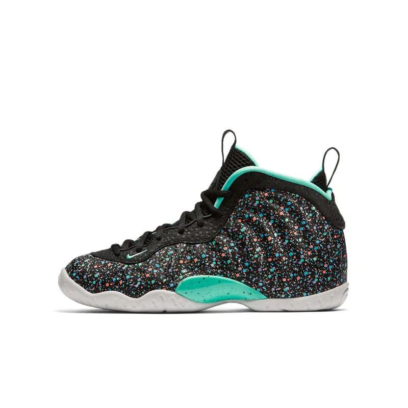 Nike Air Foamposite One Easter 2018 (GS) Black/Green Glow-Lagoon Pulse (846077-004)