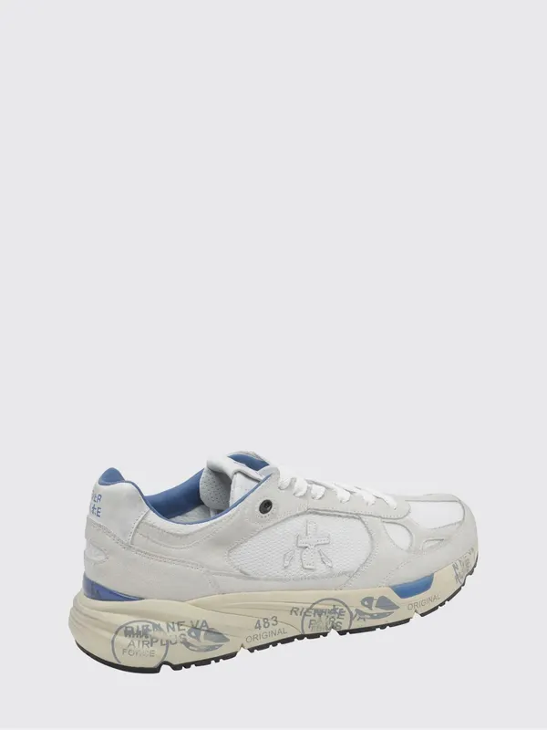 Premiata Mase Suede and Mesh Sneakers White (MASE8019) (2)