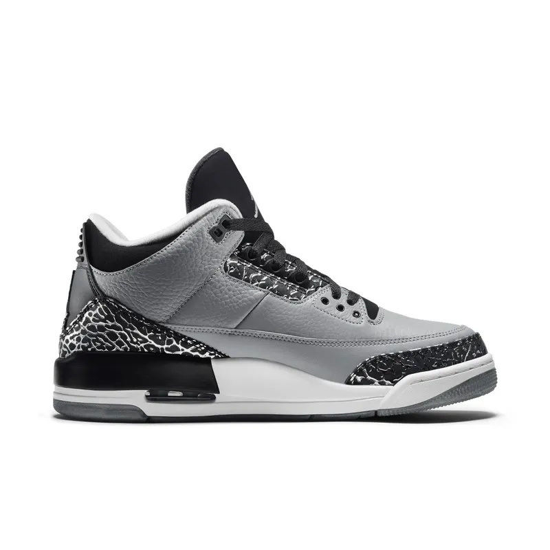 Jordan 3 Retro Wolf Grey Wolf Grey/Metallic Silver-Black-White (136064-004)