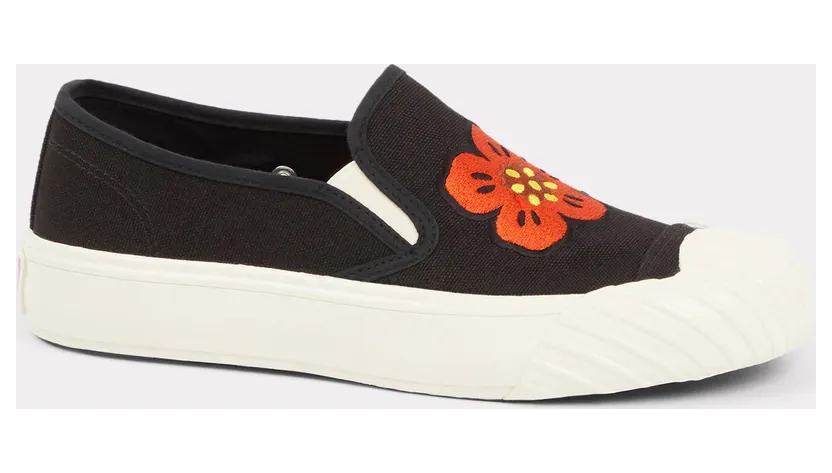 Kenzo Baskets Sans Lacets Kenzoschool Femme Creme – Taille 41 (FD52SN005F73)