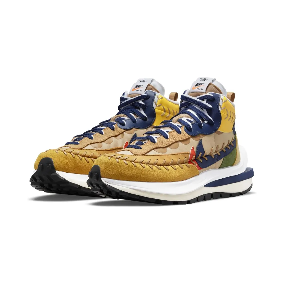 Nike x sacai Jean Paul Gaultier Vaporwaffle Sesame Blue Void (DH9186-200)