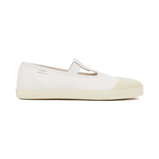 Maison Margiela On the Deck Tabi Canvas-Pumps “White” (S97WS0064P4291)