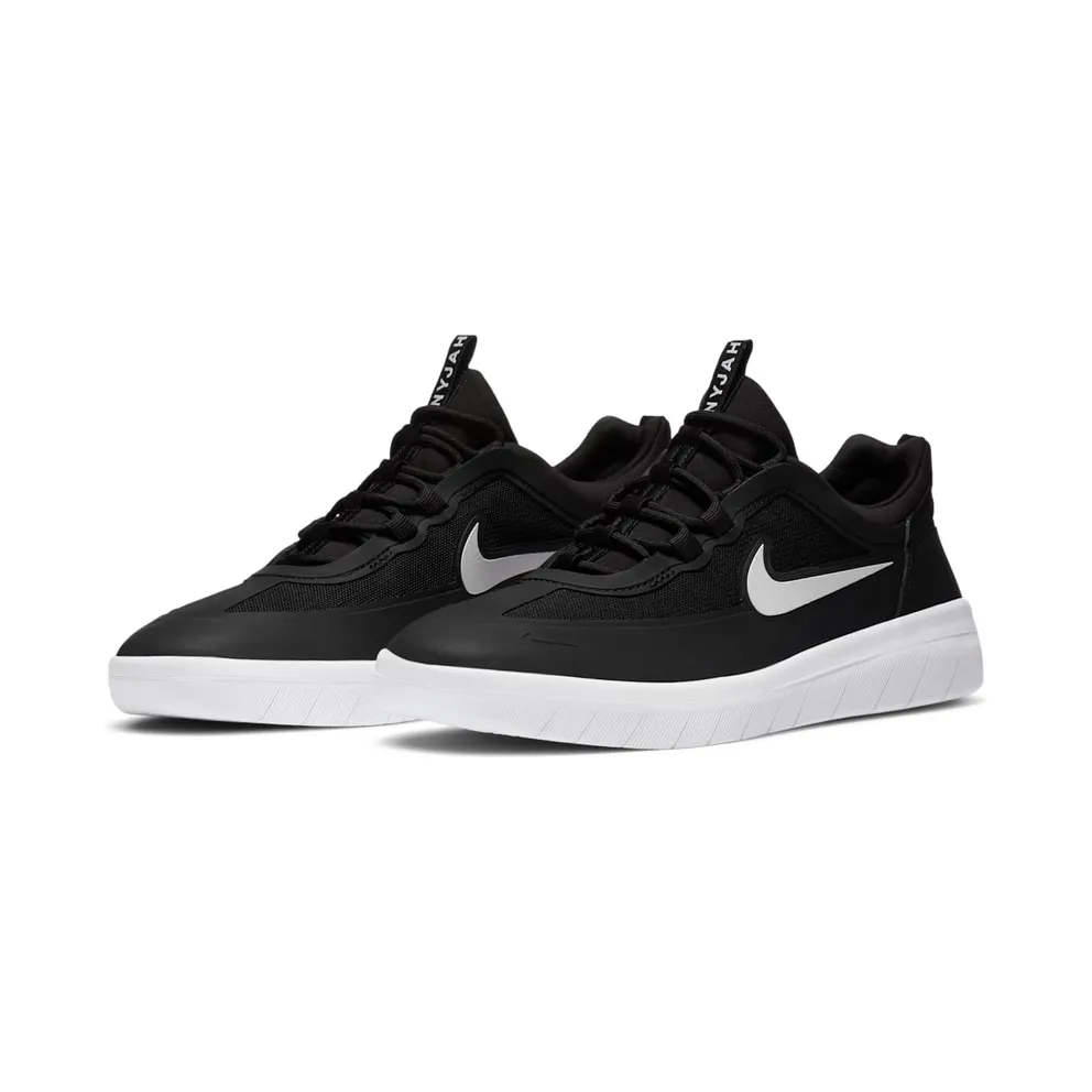 Nike SB Nyjah Free 2 Black White Black/Black-Black-White (BV2078-001)