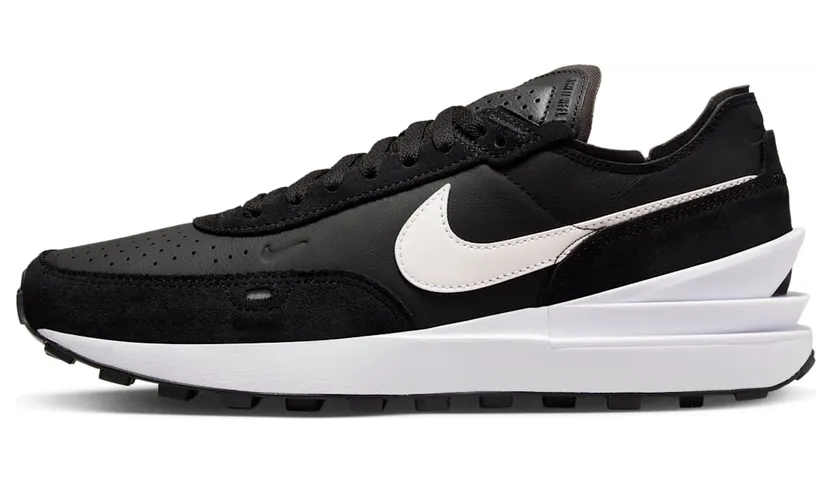 Nike Waffle One Leather Black White (DX9428-001)