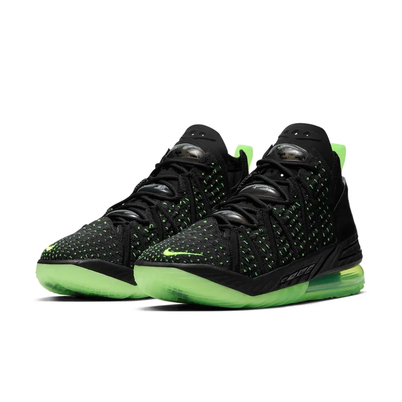 LeBron 18′ Black/Electric Green’ Basketball Black (CQ9283-005)
