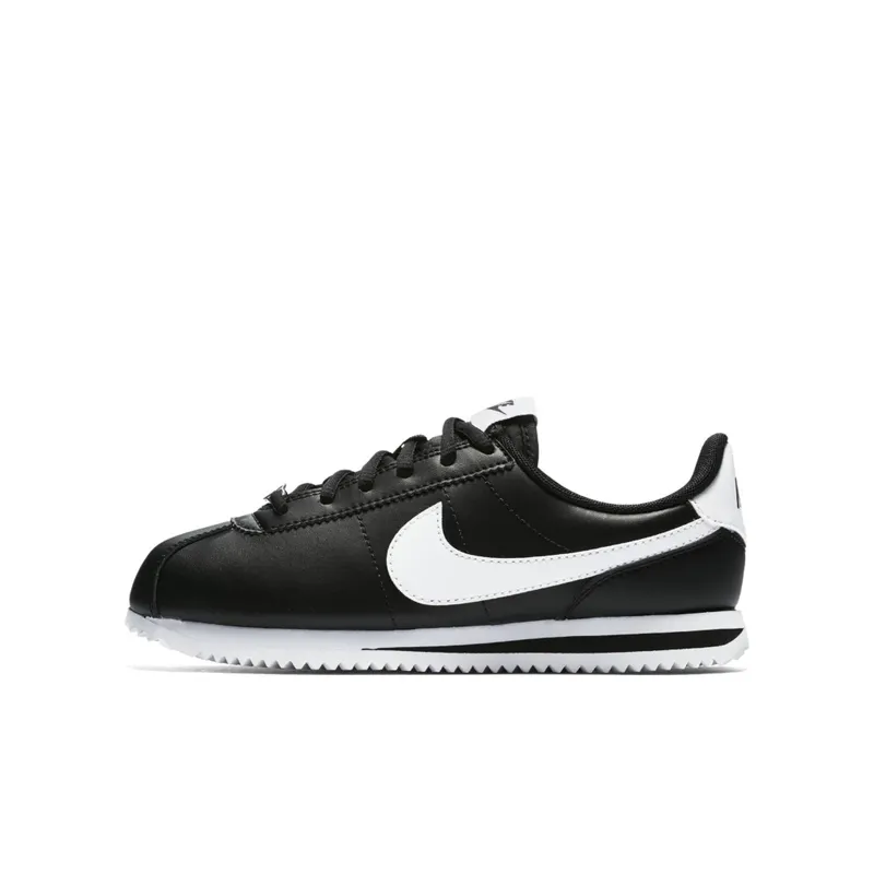 Nike Cortez Basic Leather Black White (GS) Black/White (904764-001)