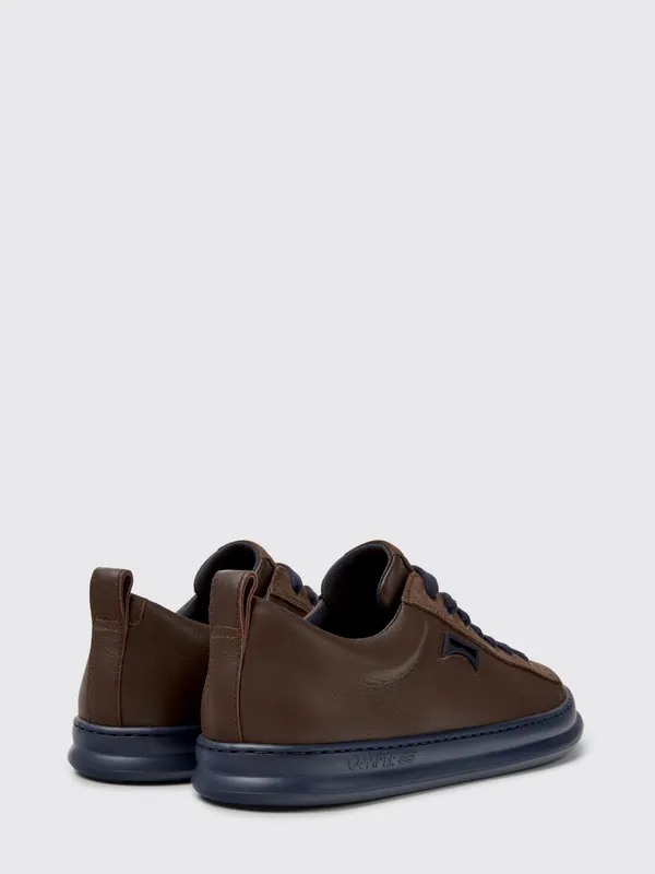 Camper Runner Low-Top in Natural Grained Leather with XL Extralight Sole Brown (K101052-014RUNNER0)