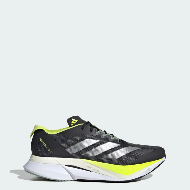 Adidas Adizero Boston 12 Aurora Ink / Silver Metallic / Pulse Lime (JI4477)