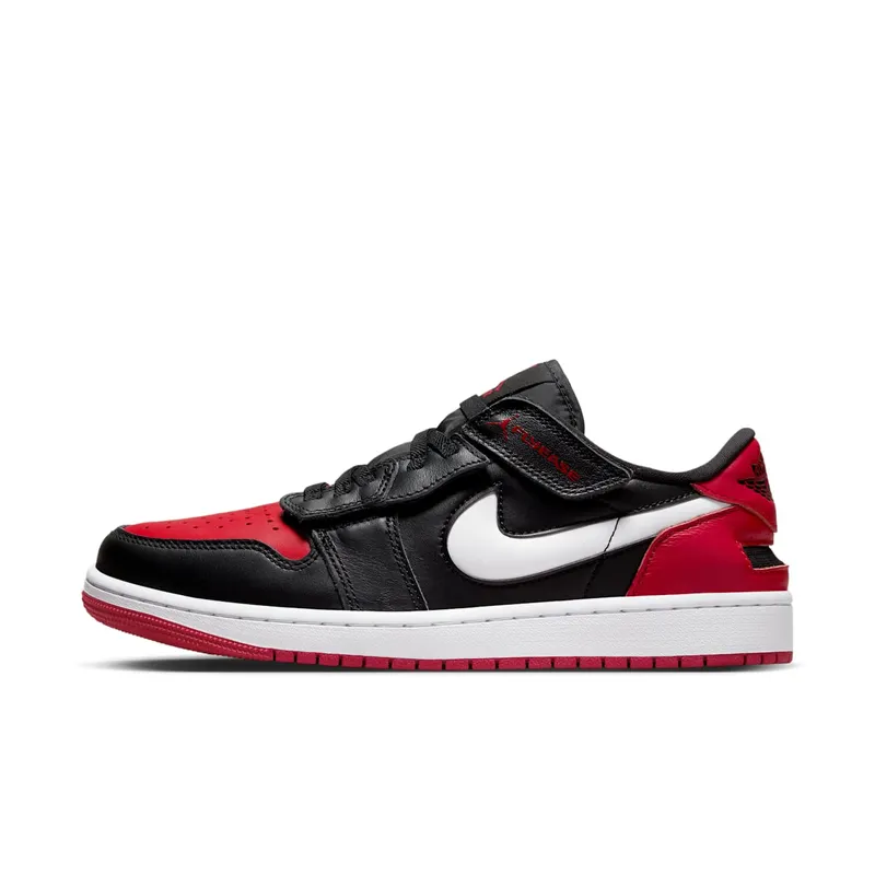 Jordan 1 Low FlyEase Black White Gym Red (DM1206-066)