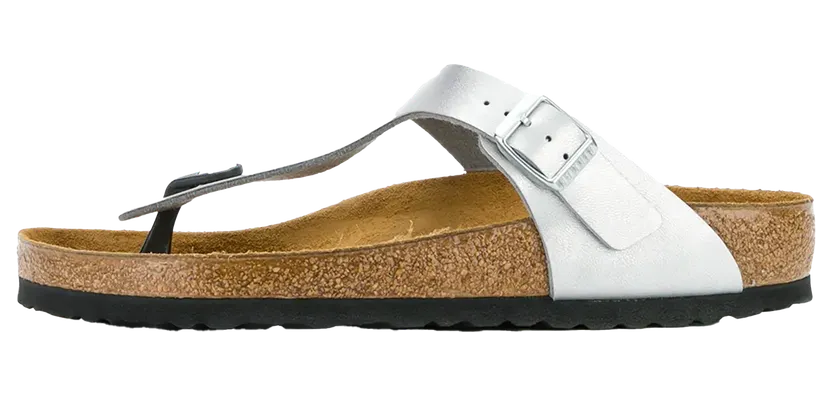 Birkenstock Gizeh “Birko-Flor – Silver” (0043851)