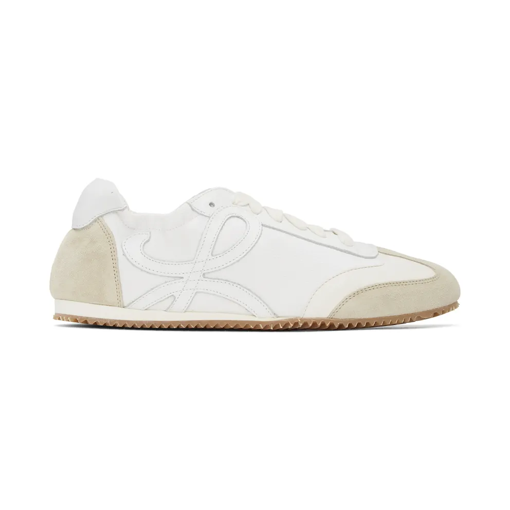 Loewe Off-White and White Ballet Runner Sneakers (L814282X08)