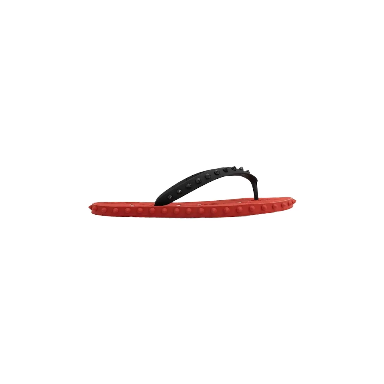 Christian Louboutin Super Loubi Flip Flop Black/Red (1230963 H358)