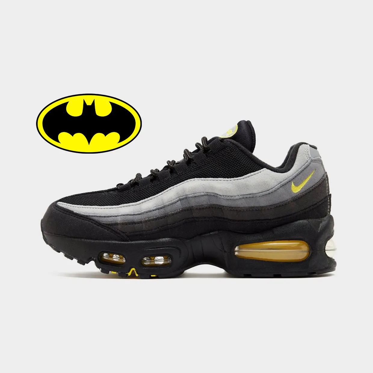 De Air Max 95 “Batman” heeft niets met Batman te maken — en is er niet minder leuk om