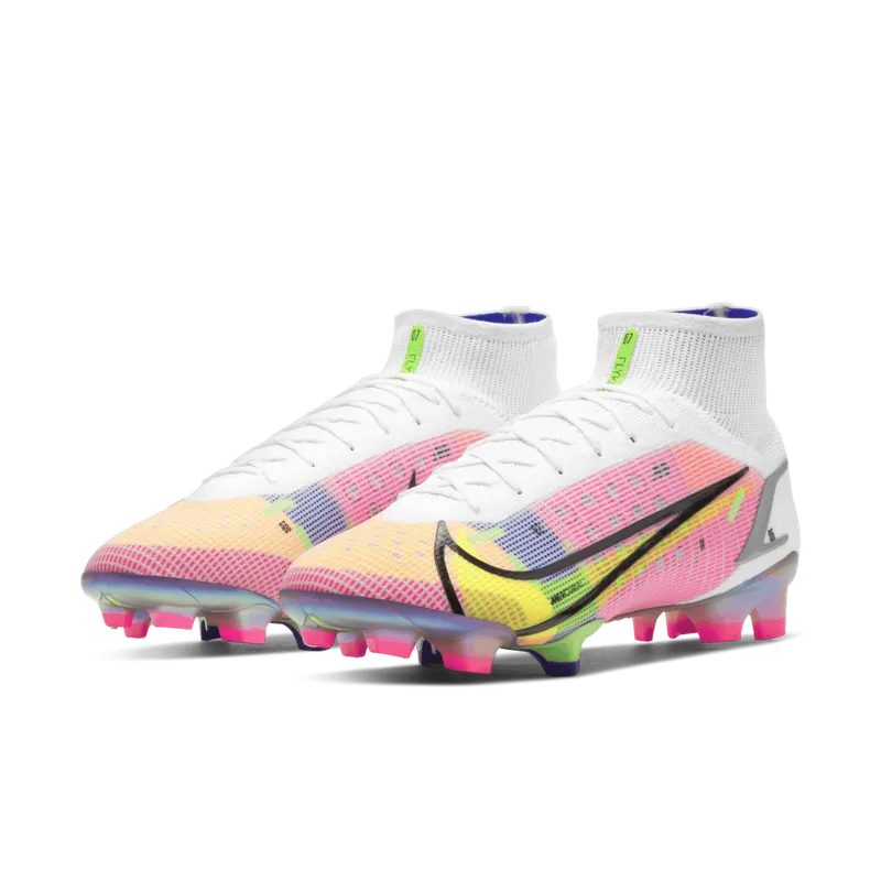 Nike Mercurial Superfly 8 FG White Multicolor White/Dark Raisin/Rage Green (CV0958-105)