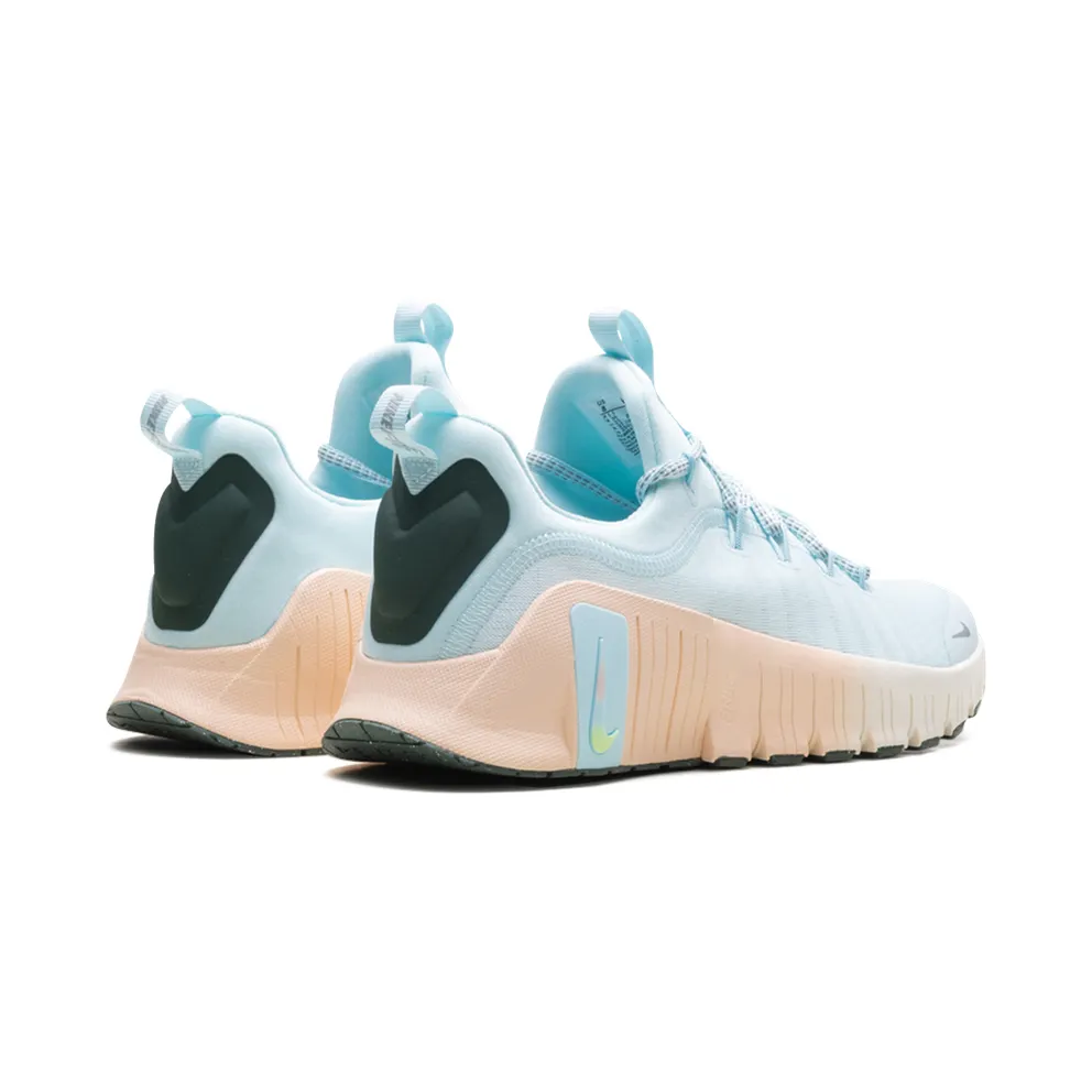 Nike Free Metcon 6 Premium “Glacier Blue Washed Coral Vintage Green Metallic Silver” (HV5228-474)