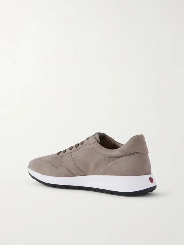 Tod’s Red Dot Suede Sneakers Taupe (XXM79K0Z281J17) (4)
