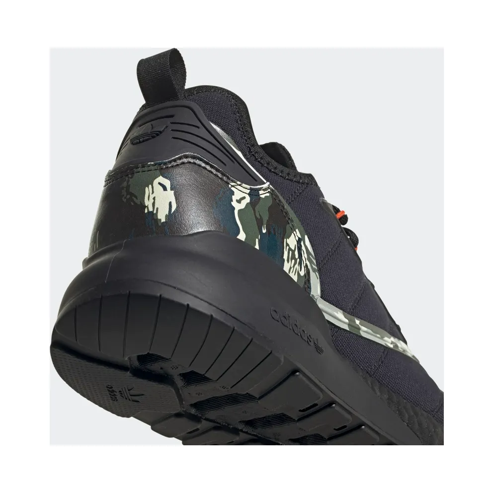 adidas ZX 2K Boost Core Black / Core Black / Collegiate Orange (GW2328)