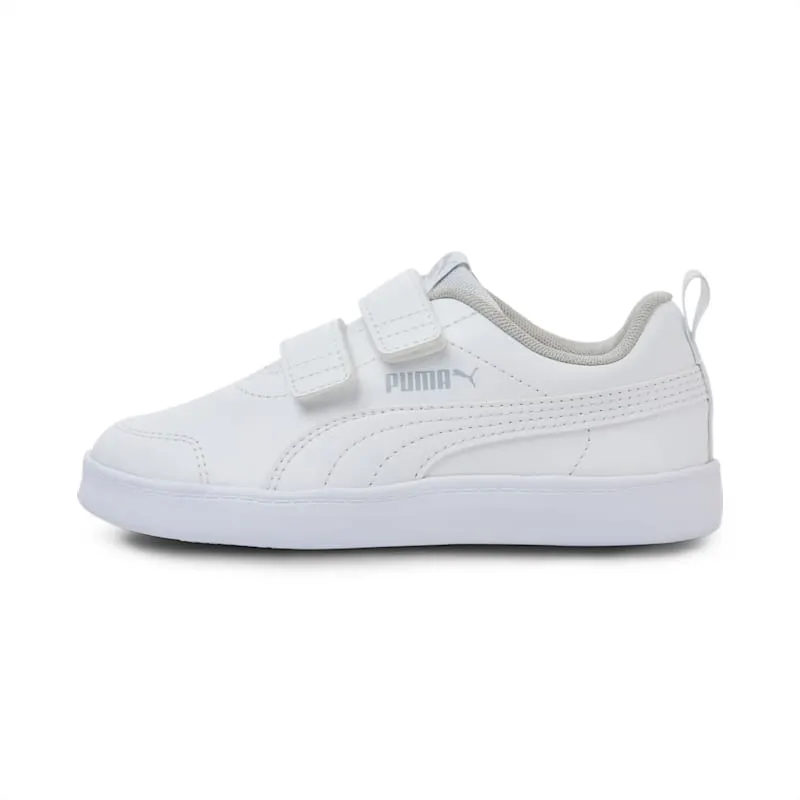PUMA Courtflex V2 Kids’ White/Gray Violet (371543-04)