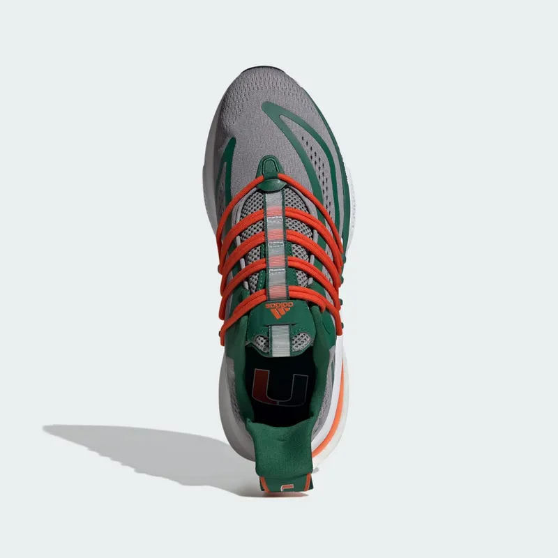 adidas Miami Alphaboost V1 Grey Team Dark Green Team Orange (IE1038)