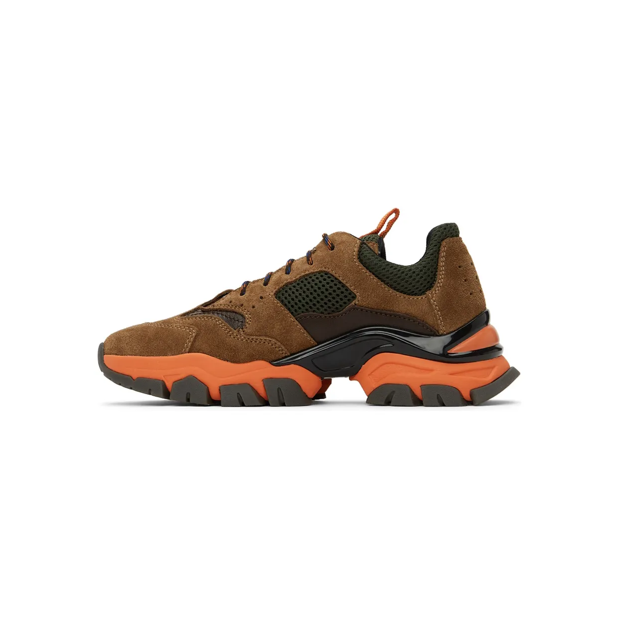 Moncler Enfant Kids Khaki & Orange Leave No Trace Sneakers (954 – 4M707 – 00 – 02) (3)