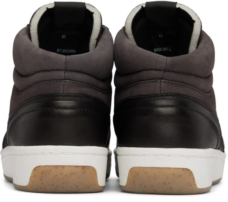 rag & bone Black Retro Court Mid SOFTBLKNB (MGF22FF003AN3)