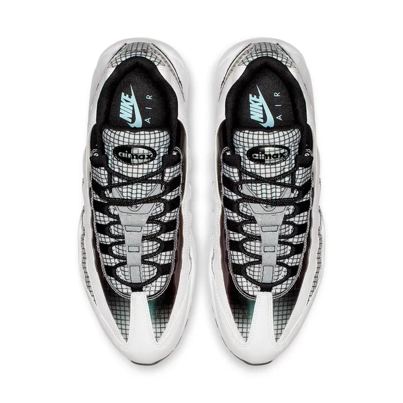 Nike Air Max 95 LV8 White White/Black-Blue Gaze-Lime Blast (AO2450-100)