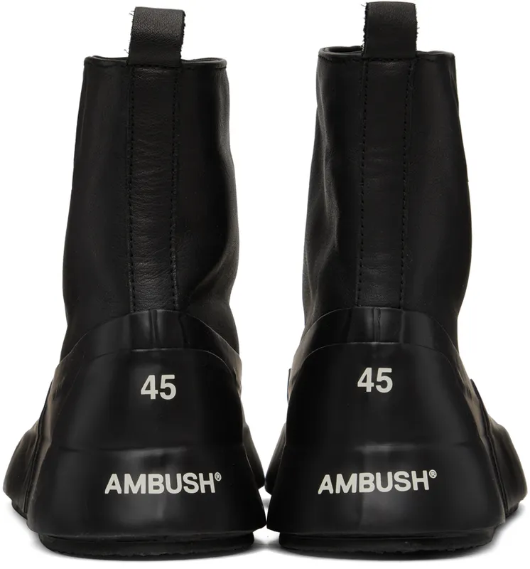 AMBUSH Black Leather (BMIE002S22MAT001)