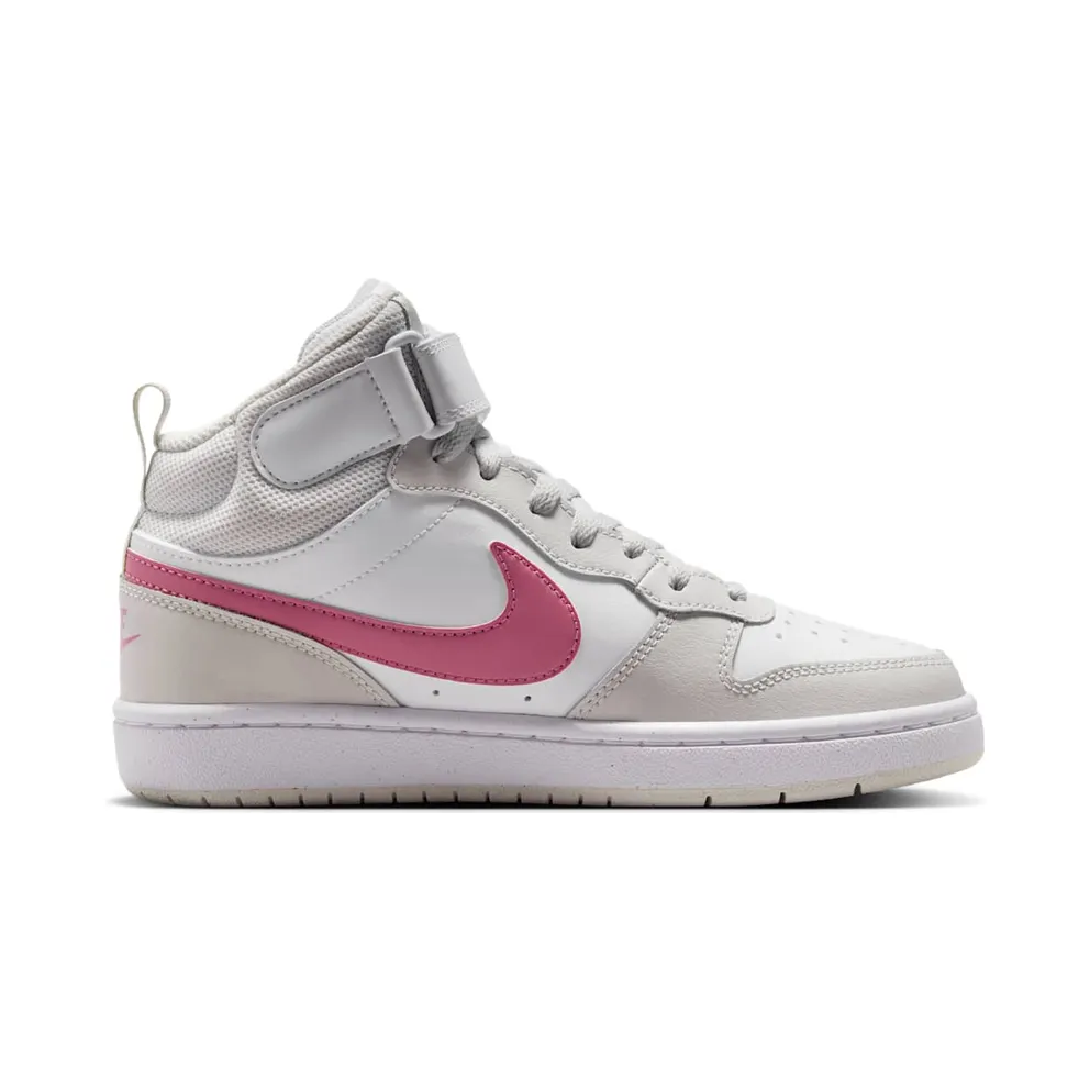 Nike Court Borough Mid 2 White Vast Grey Peony (CD7782-133)