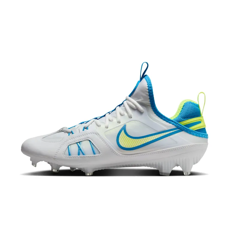 Nike Huarache 9 Varsity LAX SE White Volt Vivid Blue (FZ3620-100)