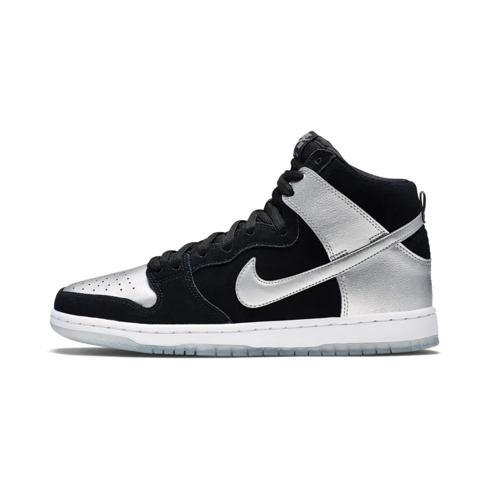 Nike Dunk SB High Tin Man Black/Metallic Silver-Black (305050-023)