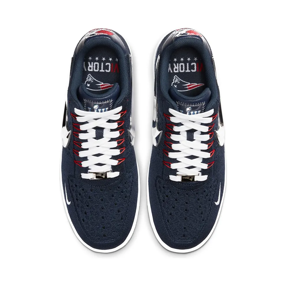 Nike Air Force 1 Ultra Flyknit Patriots 6X Champs College Navy/University Red-White-Chrome (CU9335-400)